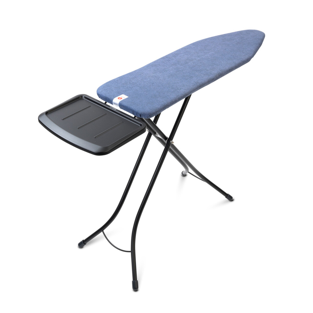 Masa de calcat, Brabantia B, Denim Blue, 124x38 cm, 7 pozitii de reglare, cu suport statie de calcat, otel/bumbac - imagine 5